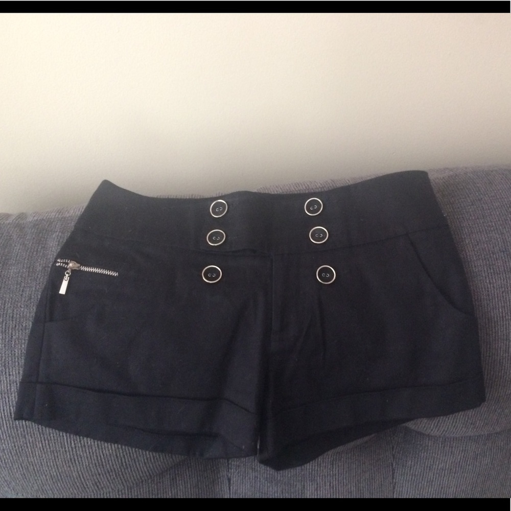 Alythea Black Cuff Shorts